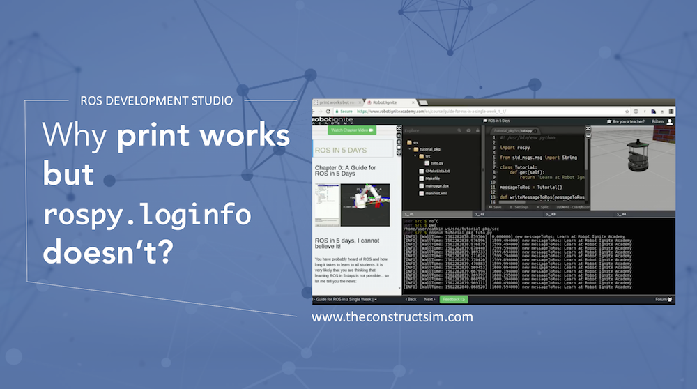 ROS Q&A | Why print works but rospy.loginfo doesn’t?