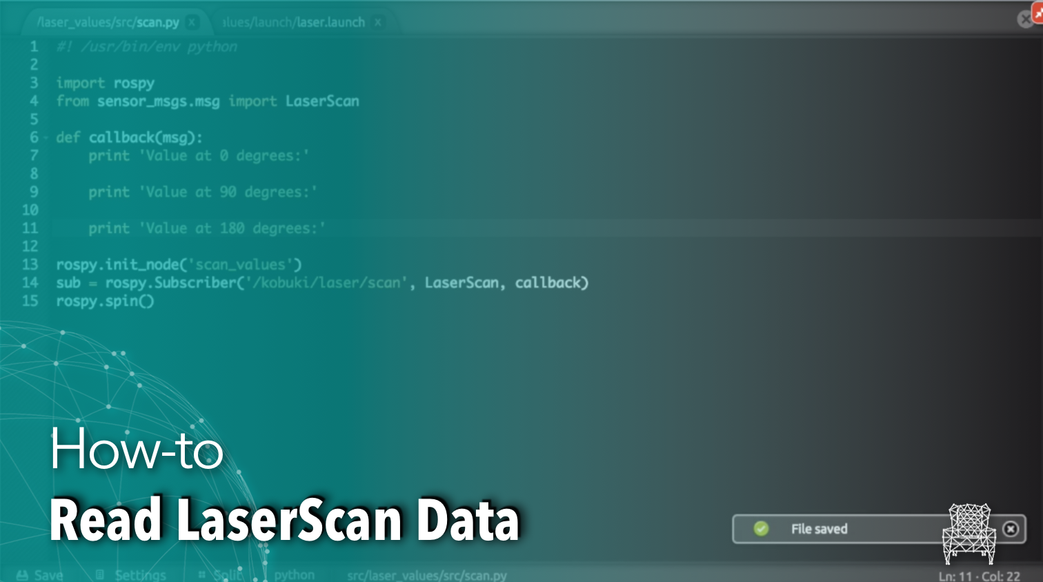 How to read LaserScan data ros python