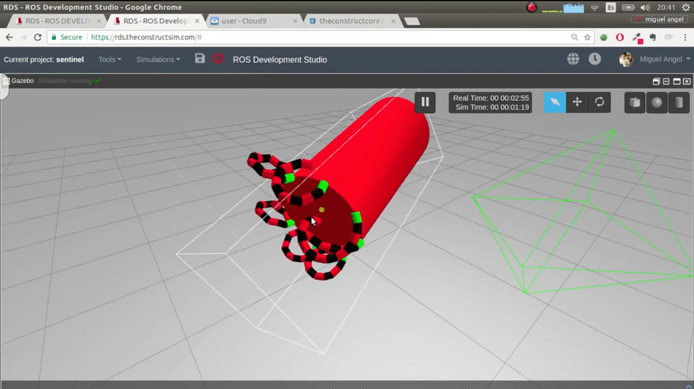 [ROS Projects] – Build the Sentinel Robots from Matrix for Gazebo Simulator #Part3