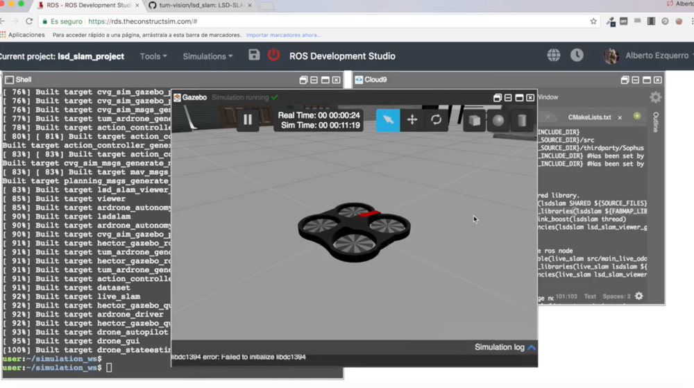 [ROS Projects] – Performing LSD-SLAM with a ROS based Parrot AR.Drones – #Part 2