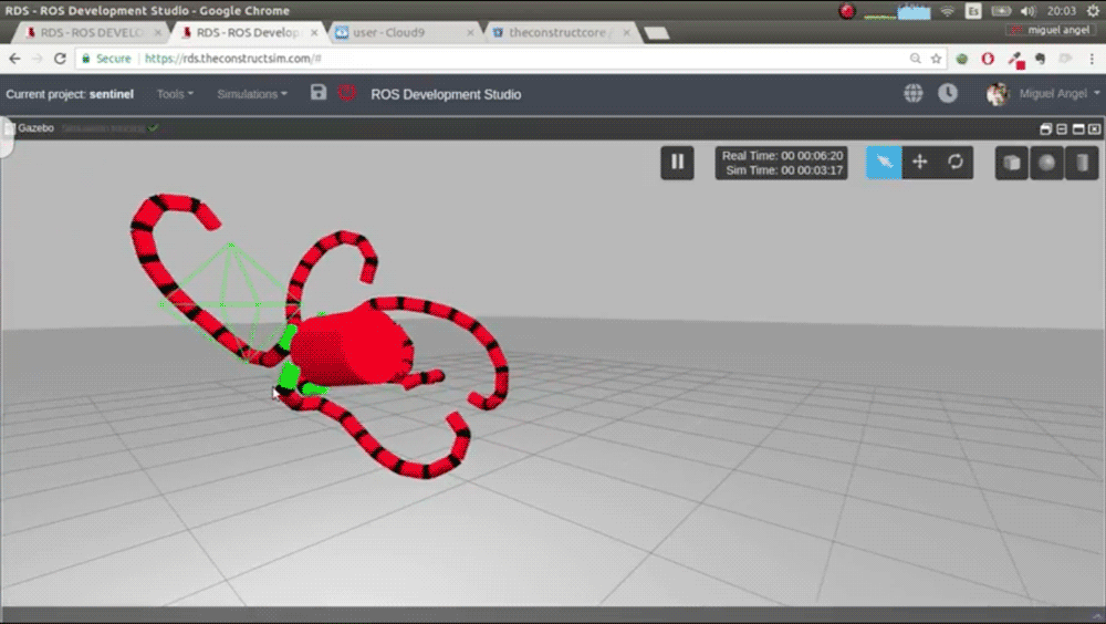 [ROS Projects] – Build the Sentinel Robots from Matrix for Gazebo Simulator (Updating)