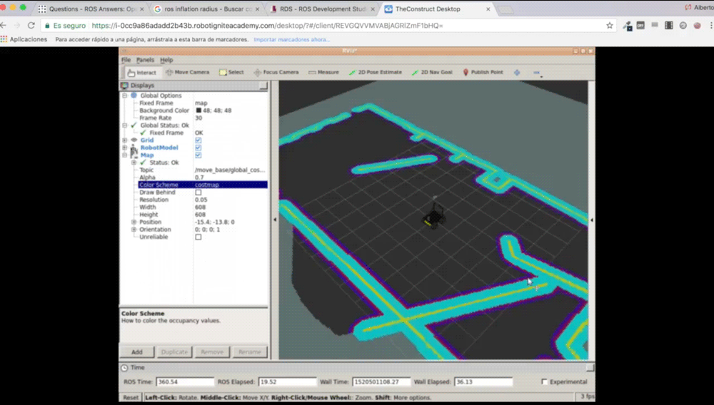 [ROS Q&A] 108 – Visualize inflation layer in RViz