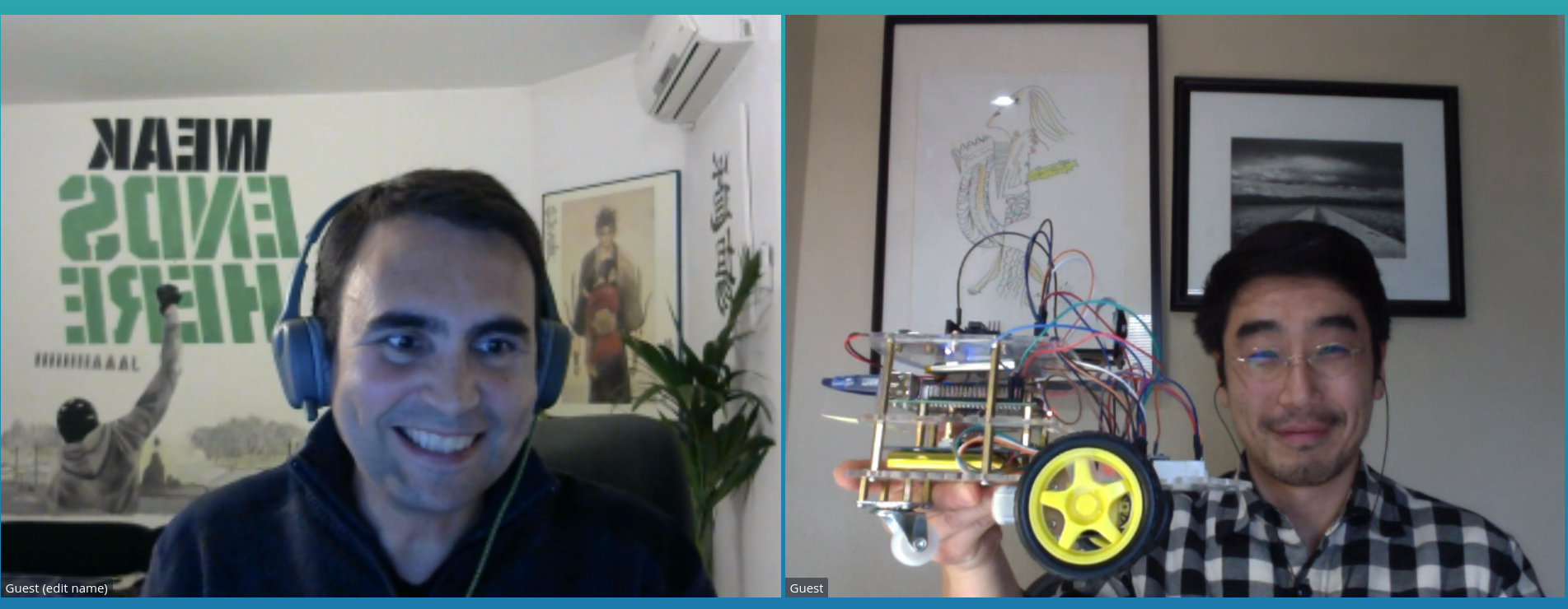 ROSbots robots with Jack Pien