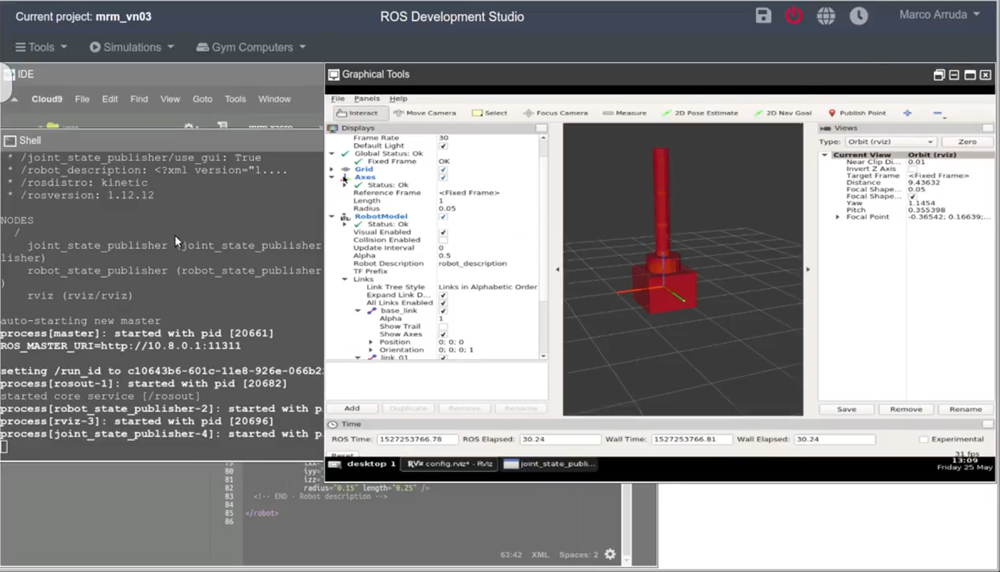 [ROS Projects] – My Robotic Manipulator – #Part 3 – URDF Inertia