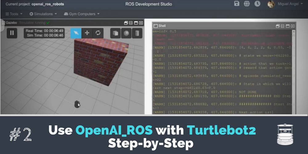 [ROS Projects] – Use OpenAI_ROS with TurtleBot2 Step-by-Step #Part 2