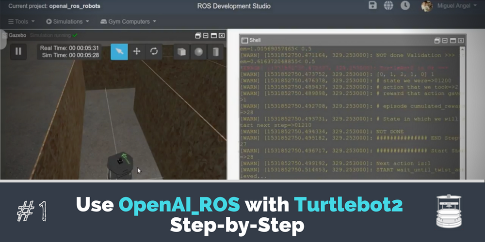 [ROS Projects] – Use OpenAI_ROS with Turtlebot2 Step by Step #Part 1