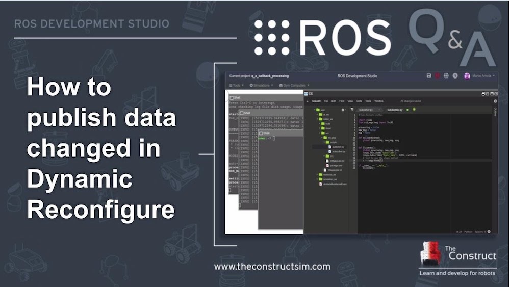 [ROS Q&A] 150 - How to publish data changed in Dynamic Reconfigure