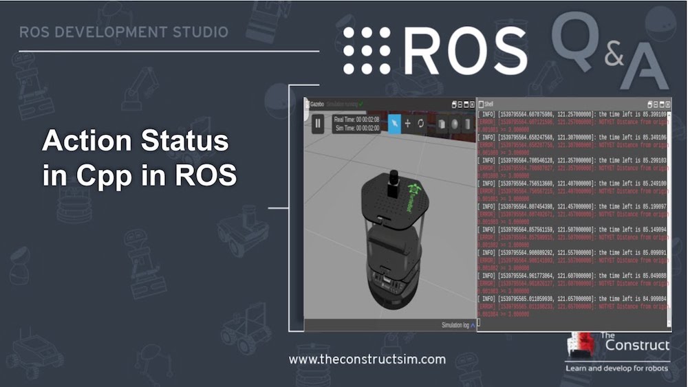 [ROS Q&A] 161 - Action Status in C++ in ROS