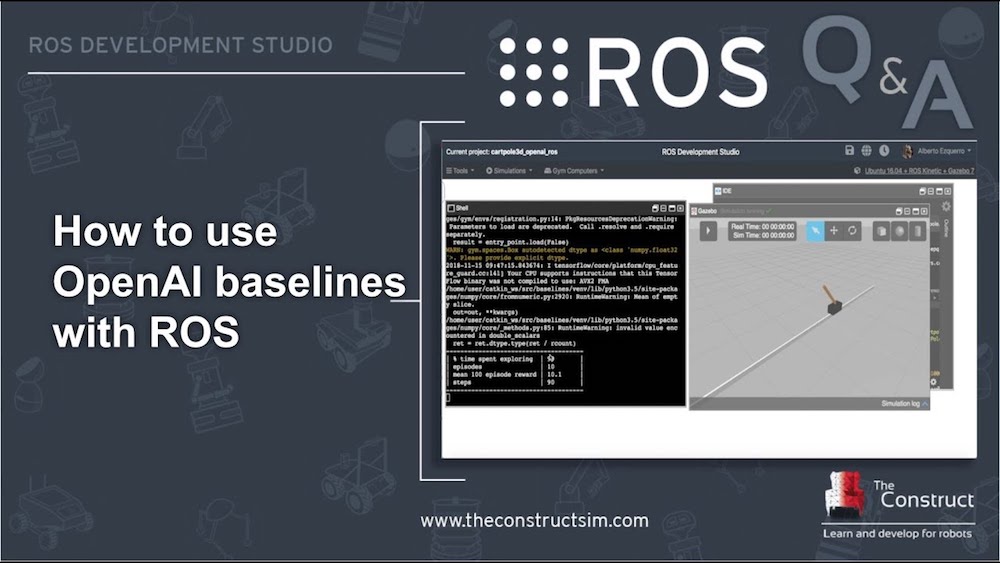 [ROS Q&A] 165 – How to use OpenAI baselines with ROS