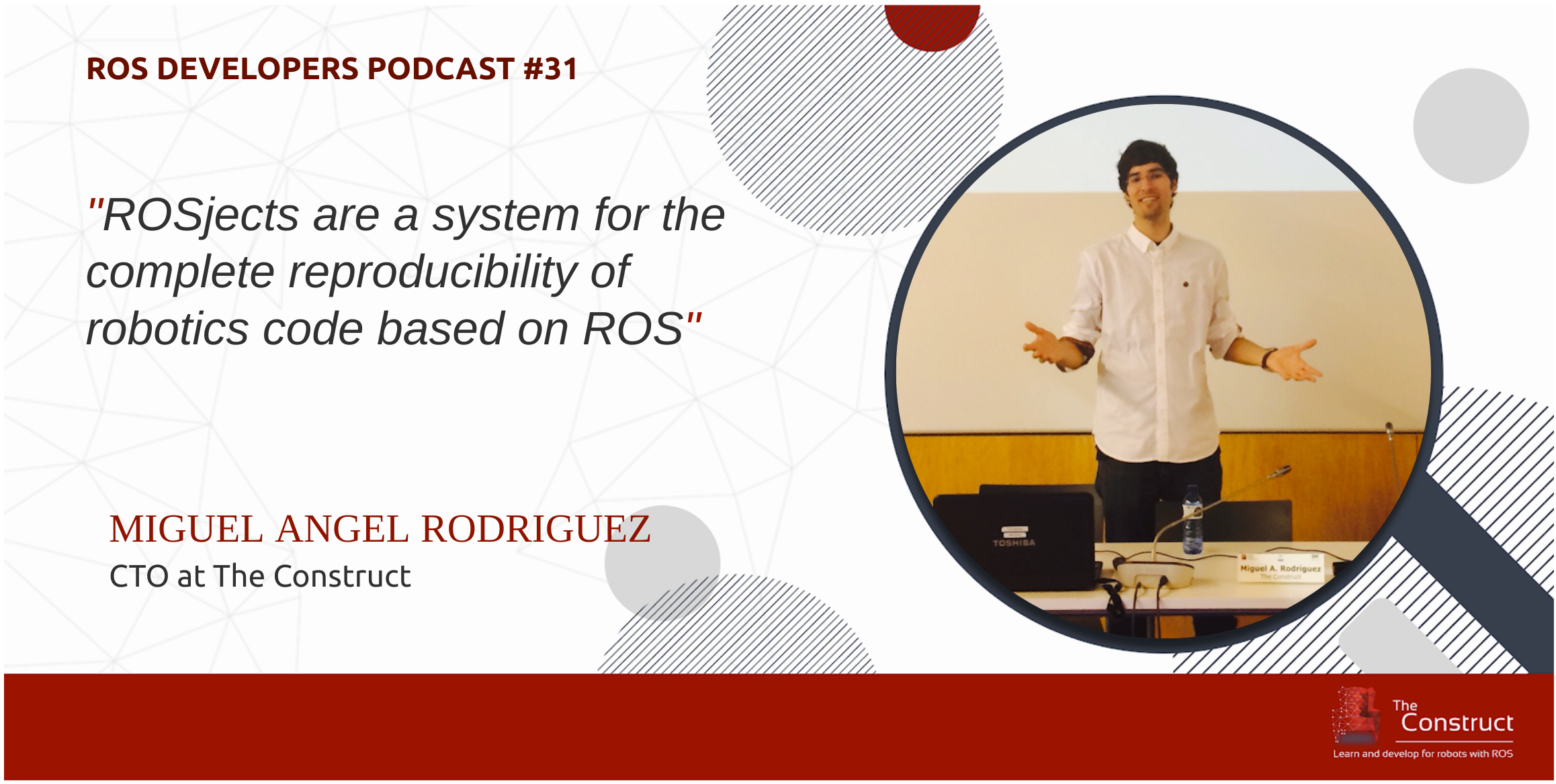 Miguel Angel Rodriguez ROSjects ROS Developers Podcast