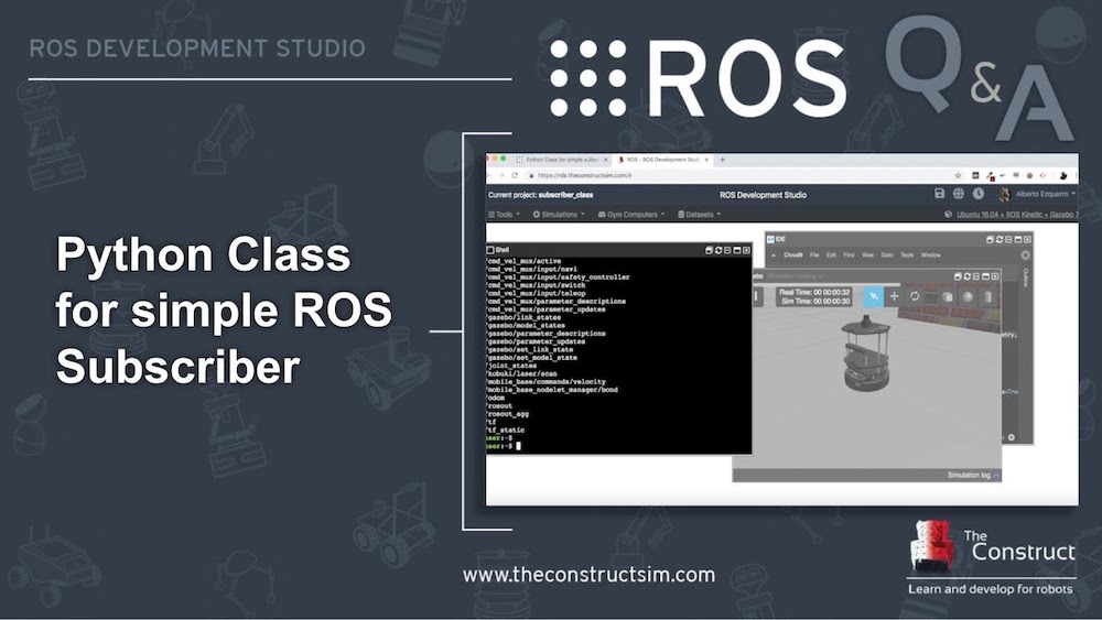 [ROS Q&A] 171 - Python Class for simple ROS Subscriber