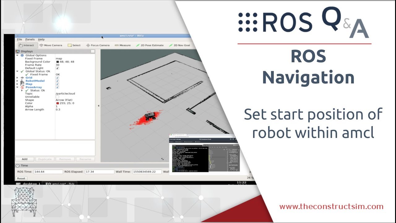[ROS Q&A] 179 – Set start position of robot within amcl