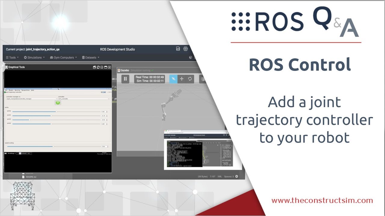 [ROS Q&A] 178 – Add joint_trajectory_controller to your robot