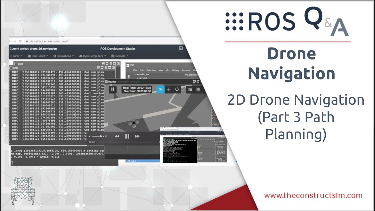 [ROS Q&A] 183 – 2D Drone Navigation with ROS (Part 3 Path Planning)