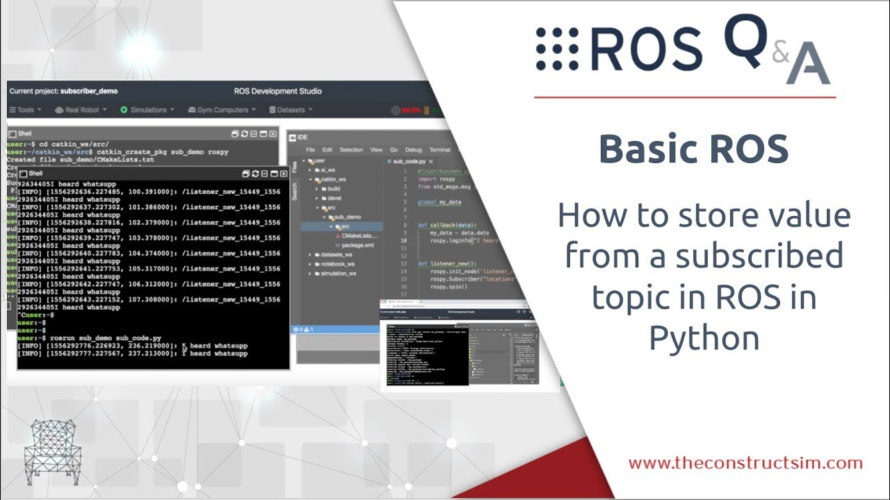 [ROS Q&A] 186 – How to store value from a subscribed topic in ROS in Python