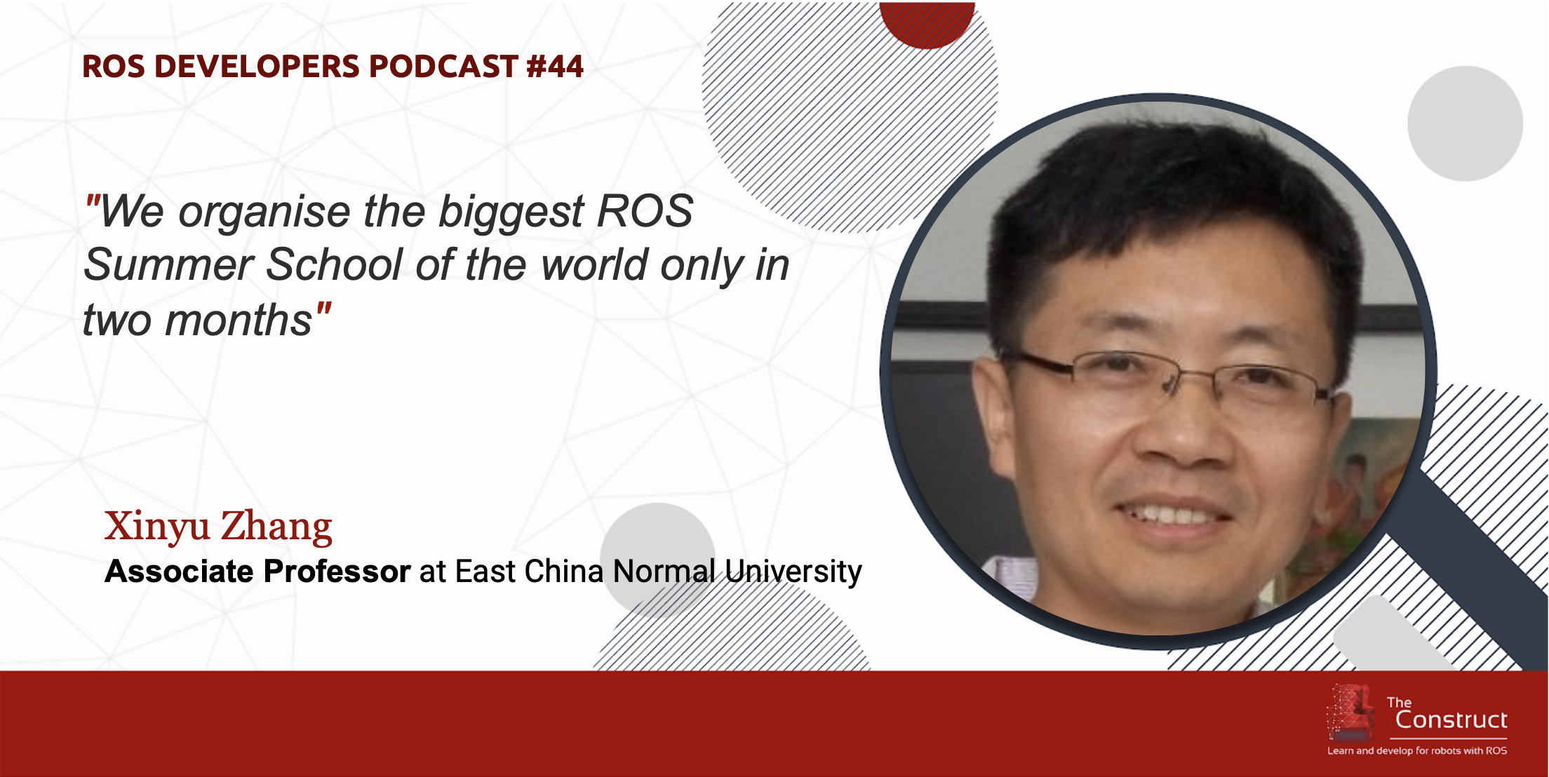 RDP044: How To Organise a Massive ROS Summer School with Xinyu Zhang
