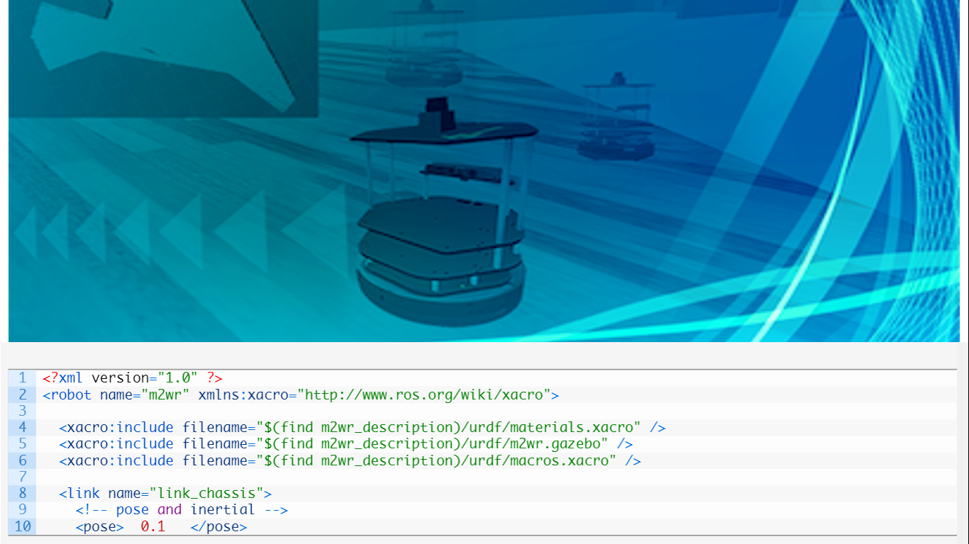 Exploring ROS with a 2 Wheeled Robot #2: URDF Macros (XACRO)