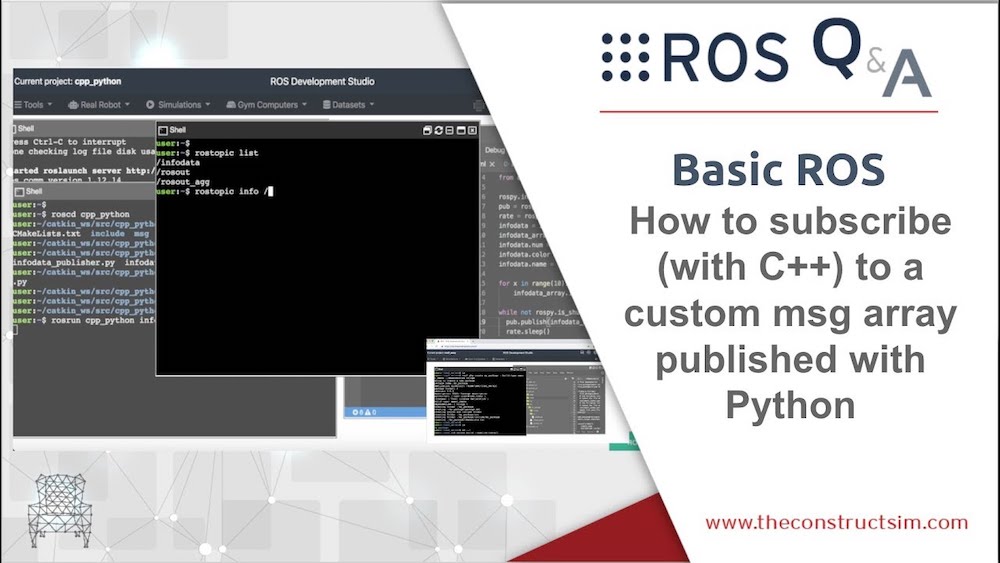 How to subscribe with C++ to a custom msg array published with Python