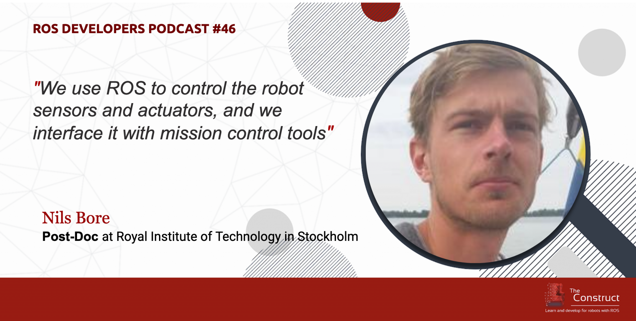RDP 046: ROS Based Autonomous Underwater Vehicles With Nils Bore