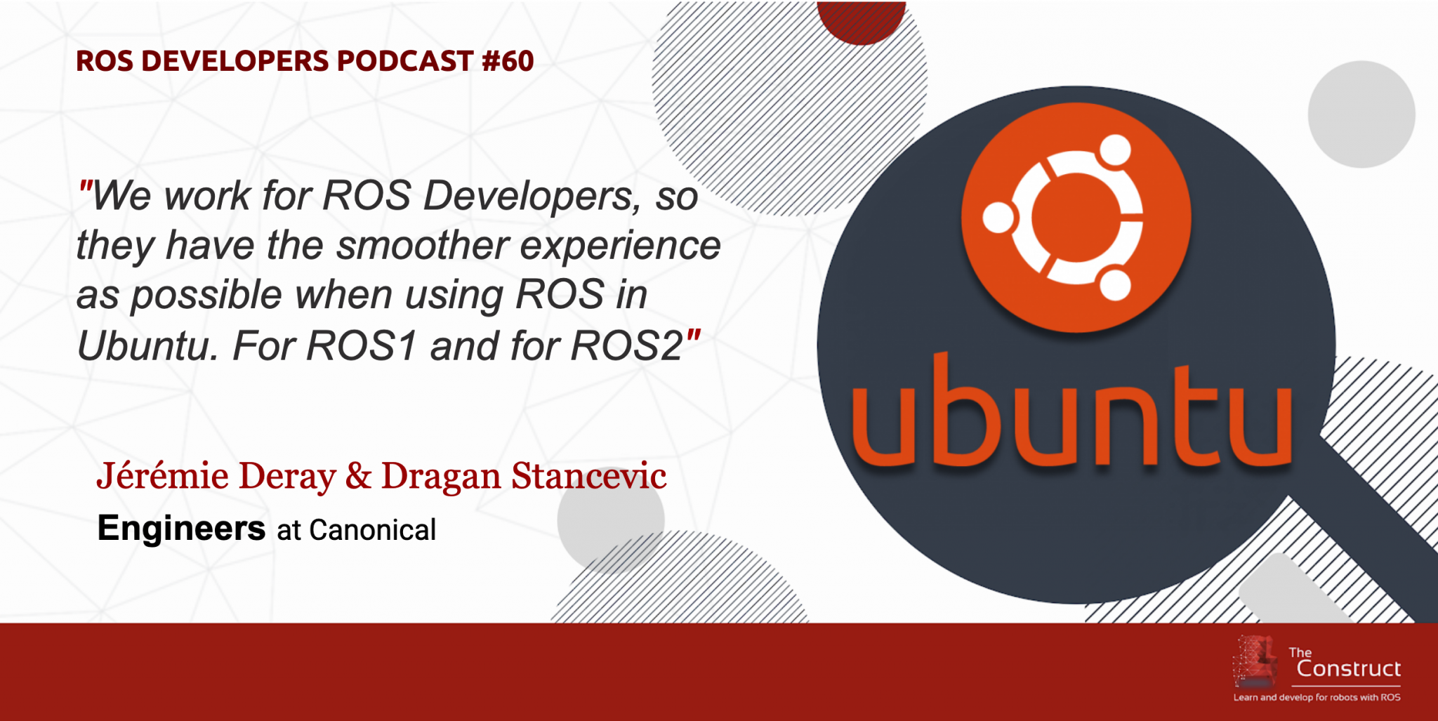 ROS and Ubuntu, two big friends with Canonical Team