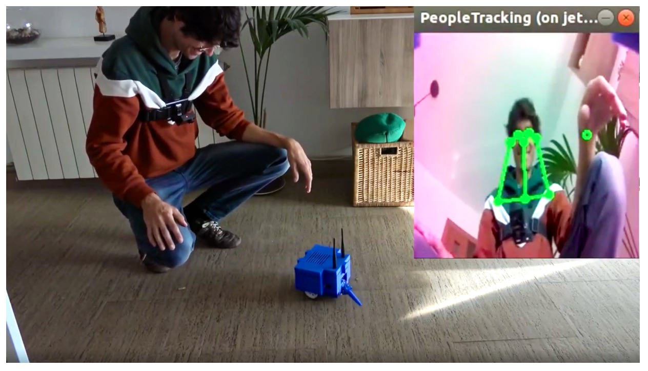 Create a people follower that will allow your robot to detect people and follow them using a deep learning model