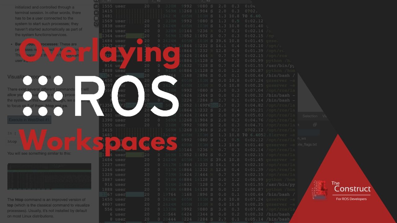 Overlaying ROS Workspaces