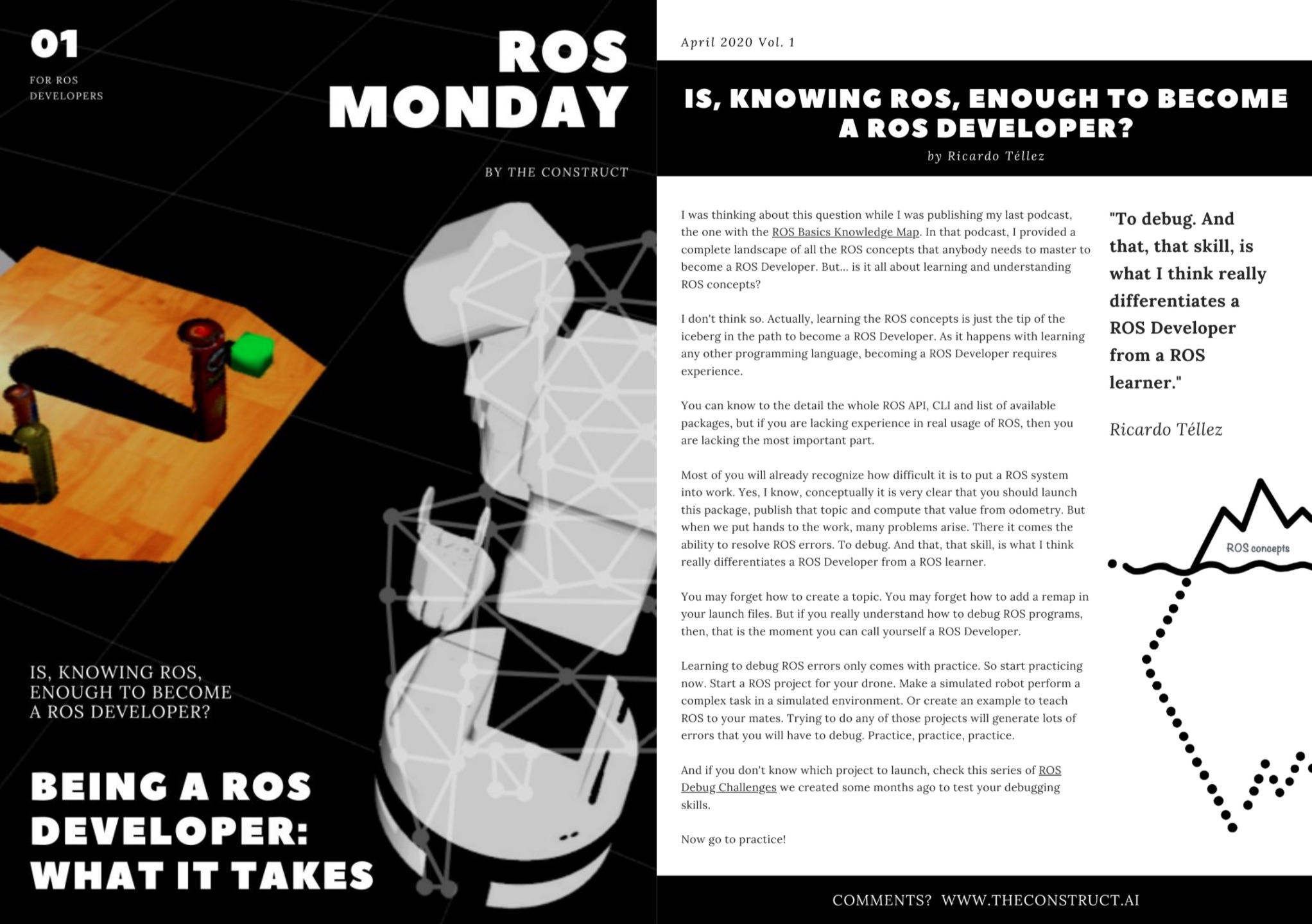ROS Monday Vol.1 – Being a ROS Developer: what it takes