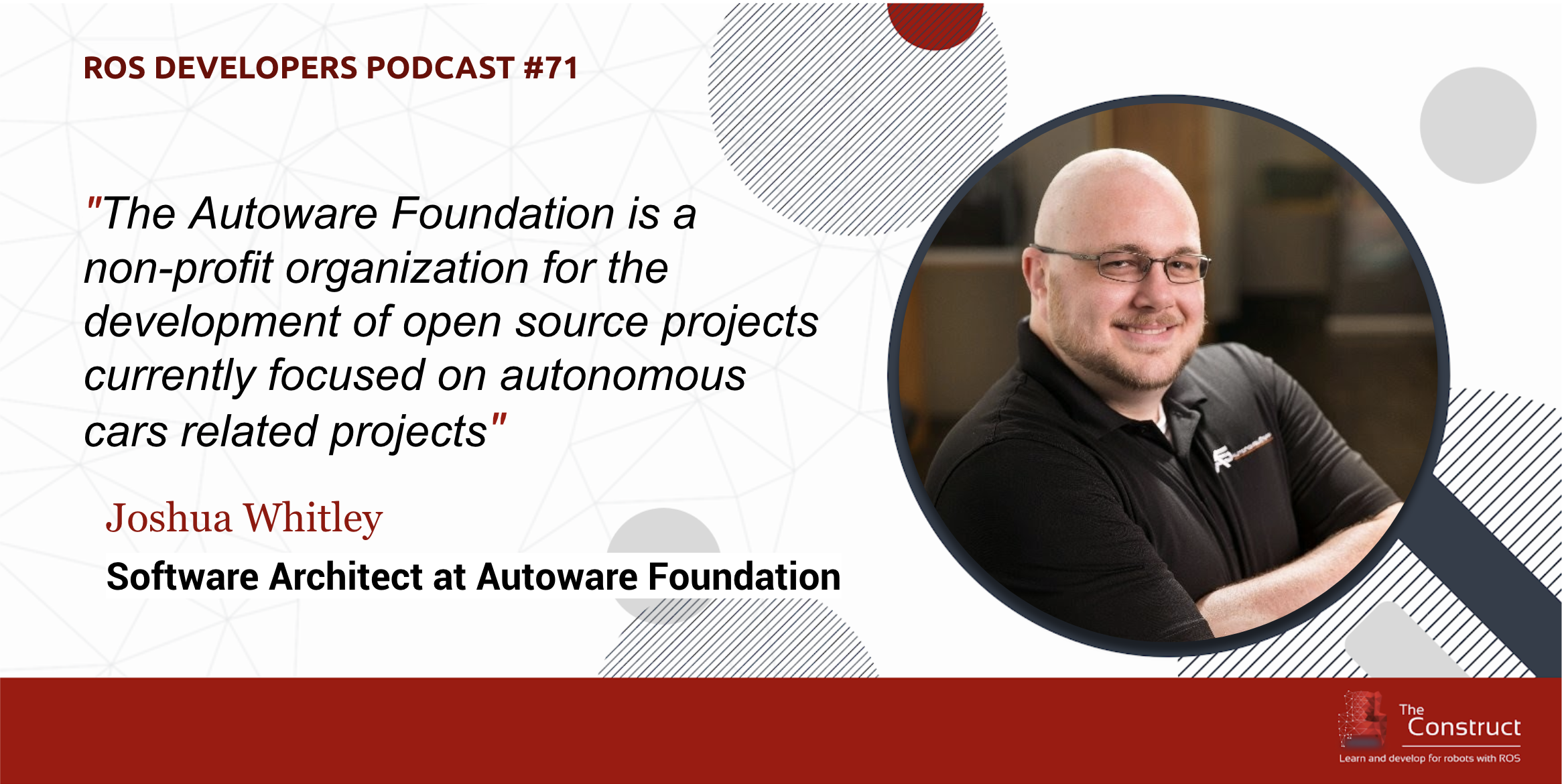 The Autoware Foundation (self-driving cars) with Joshua Whitley
