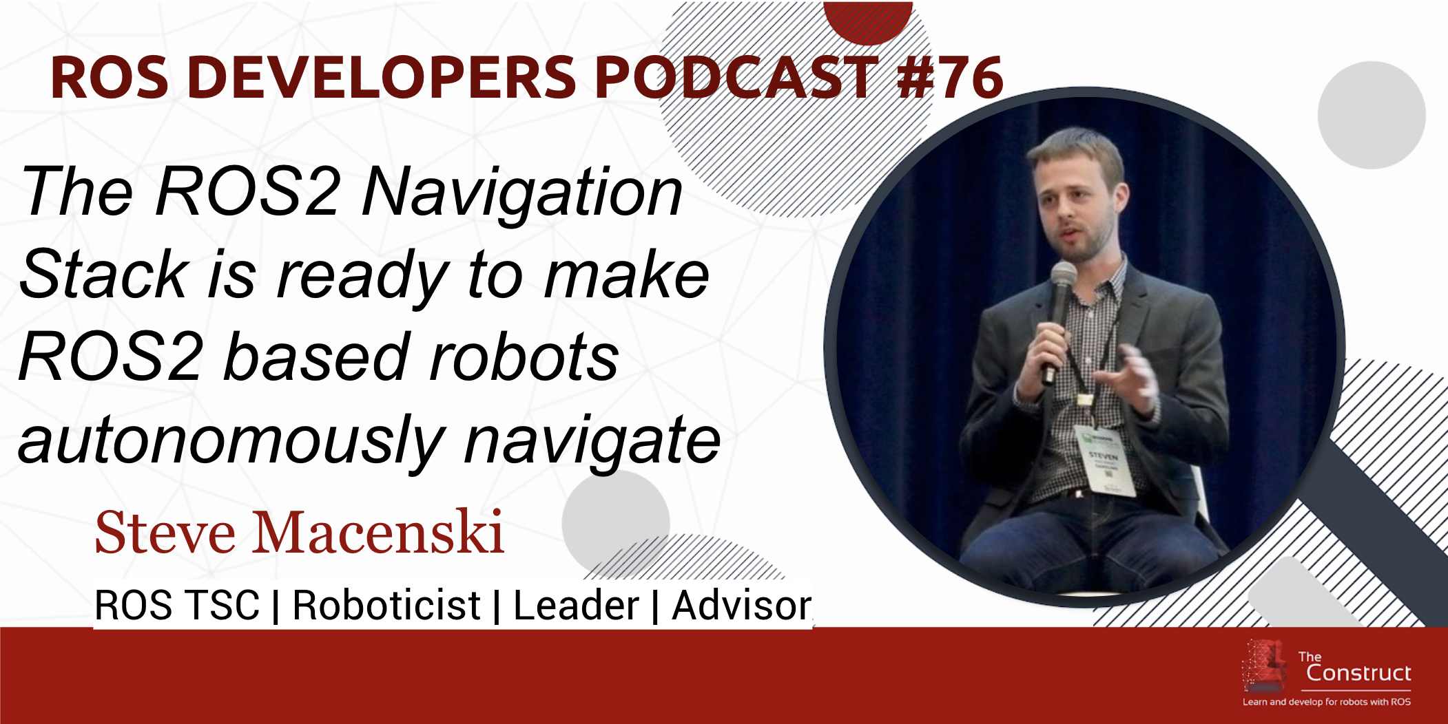 76. ROS2 Navigation Stack with Steve Macenski