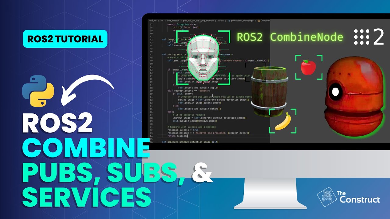 ROS2 – Combine Publisher, Subscriber, Service with Practical Robot Examples (detect objects) – Part 2