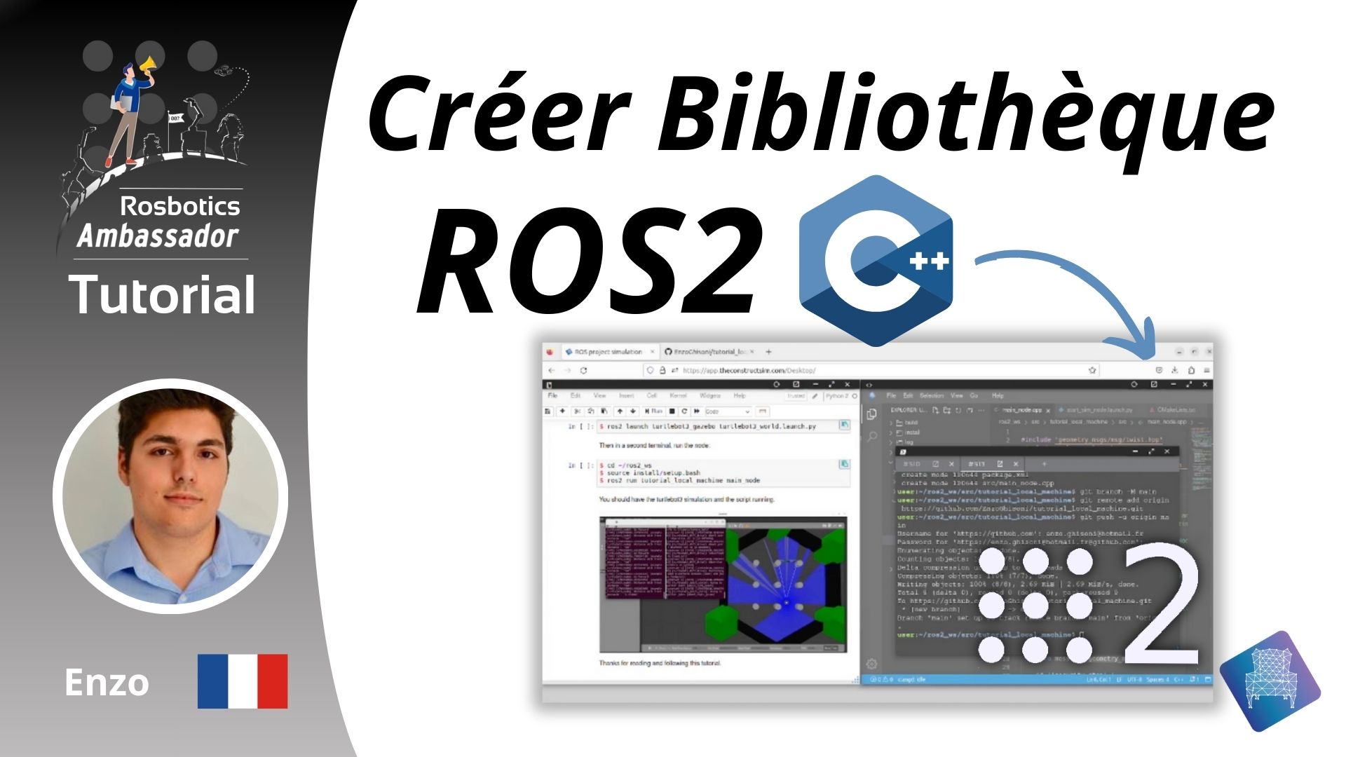 Comment créer des bibliothèques avec ROS2 C++ – French ROS Tutorial