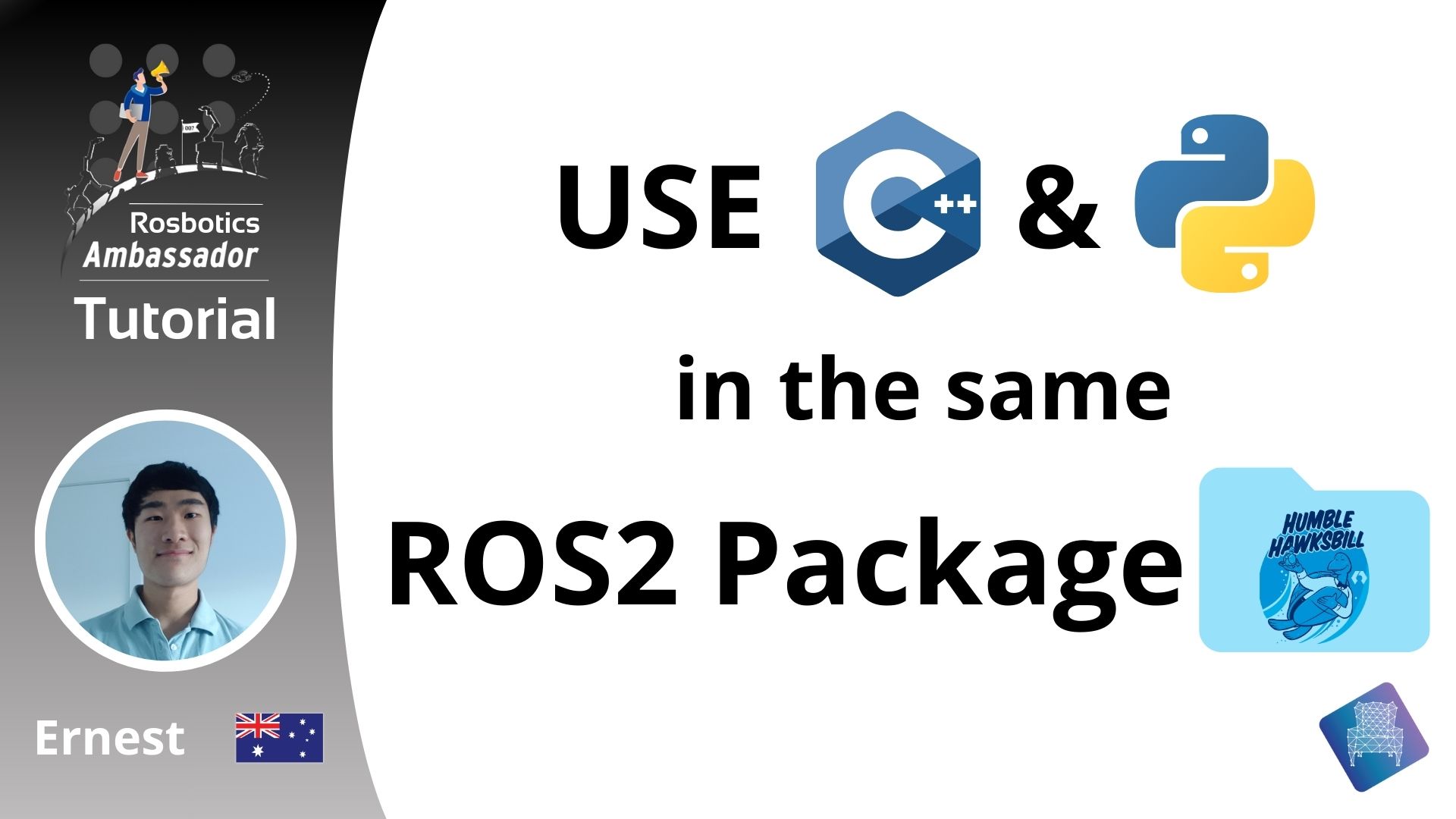 How to use C++ and Python in the same ROS2 package –  English ROS Tutorial