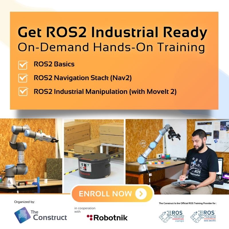 Get ROS2 Industrial Ready On-Demand Hands-On Training
