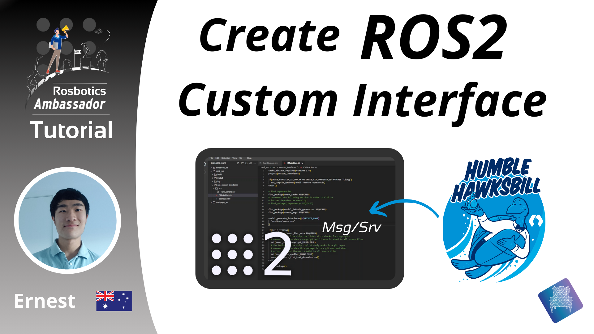 How to create custom interfaces using a field type that is a msg from a package | English ROS2 Tutorial