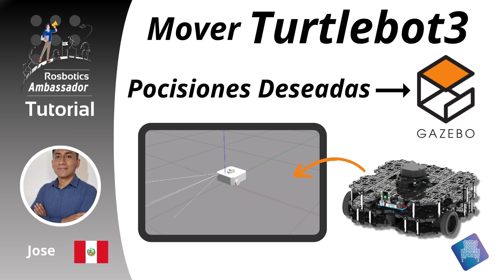 Moviendo el Turtlebot3 a posiciones deseadas en Gazebo – Spanish ROS Tutorial