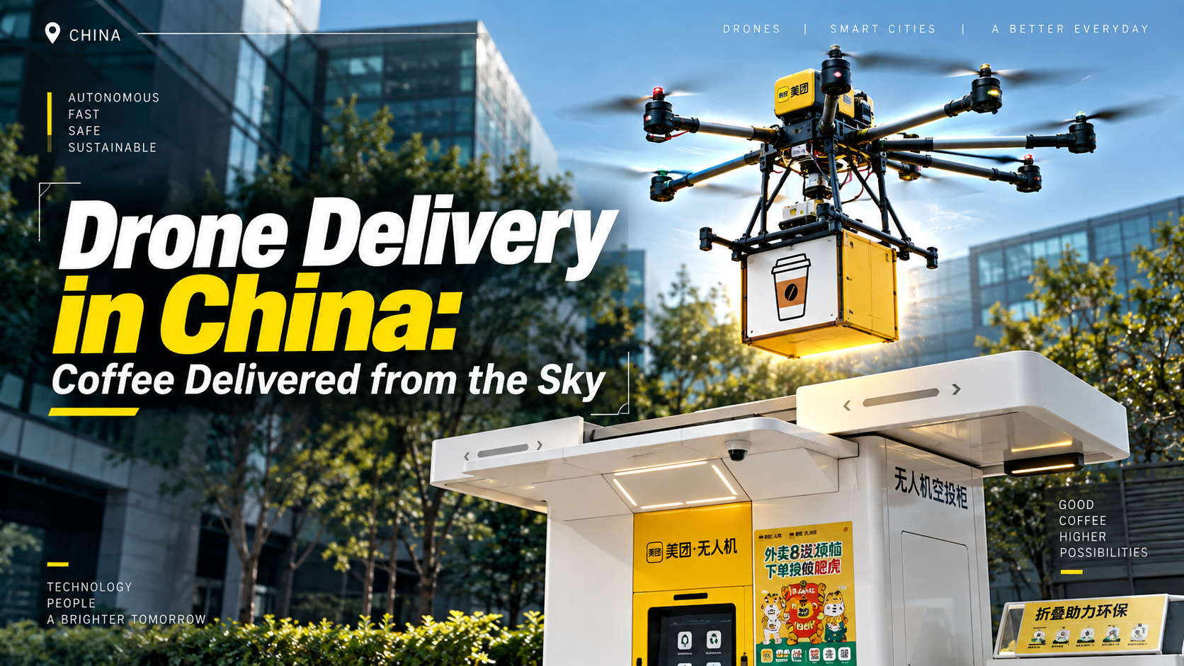 Drone Delivery in China: Coffee Delivered from the Sky